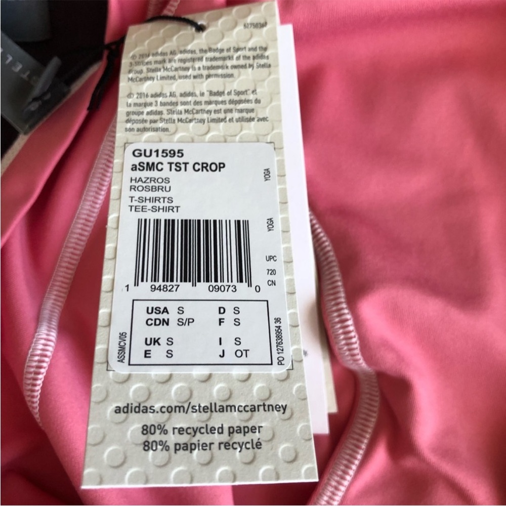 NEW Adidas x Stella McCartney Yoga Crop Top - Picture 8 of 8
